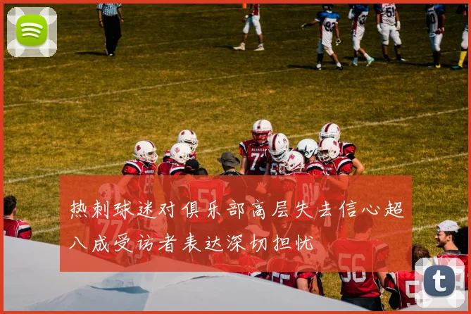 热刺球迷对俱乐部高层失去信心超八成受访者表达深切担忧